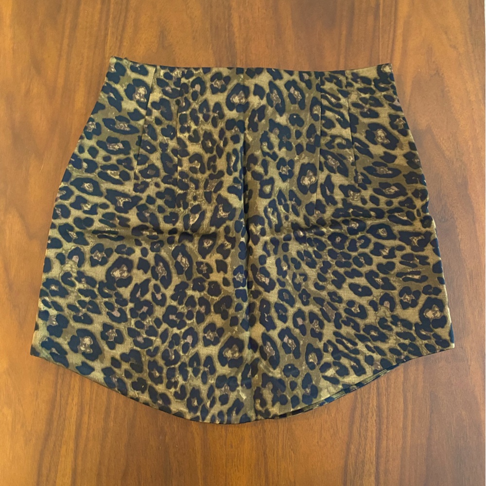 Leopard Print Zara Mini Skirt